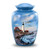 Lighthouse Urn - Full Size Portland Head Lighthouse Cremation Urn – Adult Urns for Men and Women – Ocean Blue Funeral and Memorial Urns for Human Ashes Upto 210 Lbs with Velvet Bag (Large)