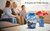 Lighthouse Urn - Full Size Portland Head Lighthouse Cremation Urn – Adult Urns for Men and Women – Ocean Blue Funeral and Memorial Urns for Human Ashes Upto 210 Lbs with Velvet Bag (Large)
