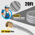 20Ft High Pressure Braided Propane Hose Extension with Fittings -Conversion Coupling includes 3/8" Flare to 1/2" Female NPT, 1/4" Male NPT, 3/8" Ball Valve Switch for BBQ Grill, Fire Pit Heater