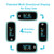 Rechargeable Fingertip Pulse Oximeter - Blood Oxygen Saturation Monitor for Home, Outdoor Sports, Wide Use (Blue)