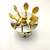 Set of 6 Tennis Racquet Hors d'Oeuvre Appetizer Picks/Cocktail Picks/Martini Picks/Olive Sticks in Tennis Ball Shaped Holders