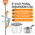 CILICO Candy & Meat Thermometer with Type-C Rechargeable Digital Instant Reading for Candy Making, BBQ, Deep Frying, & Liquids, 8" Long Probe,CT180-L