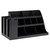 Mind Reader Extra Large Cup and Condiment Station, Countertop Organizer, Coffee Bar, Kitchen, Stirrers, 24"L x 11.5"W x 12.5"H, Black