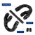 BACLAUGH 2pc 1/2 inch Coupling Link Tow Hitch Safety Chain Hammer Lock Grade 80 Black for Truck