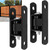 UCDOET Heavy Duty Upgraded Sealed Bearing Gate Hinges Bolt or Weld on Hinge for Outdoor Large Heavy Driveway Gates Up to 1000 Lbs, Adjustable Yoke Pivot CI3700 Gate Hinge -1Pair Black