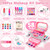 58Pcs Kids Makeup Kit for Girl - Real Washable Cosmetic Set with Light Up Mirror - Kids Makeup Sets for Girls -Play Make Up Birthday for Age 3 4 5 6 7 8 9 10 11 12 Years Old Kid -Pink 58Pcs Kids Makeup Kit for Girl - Real Washable Cosmetic Set with Light Up Mirror - Kids Makeup Sets for Girls -Play Make Up Birthday for Age 3 4 5 6 7 8 9 10 11 12 Years Old Kid -Pink
