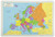 Painless Learning Educational Placemats Sets World USA and Europe Maps Non Slip Washable