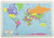 Painless Learning Educational Placemats Sets World USA and Europe Maps Non Slip Washable