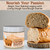 Living Dough - 120+ Year Old Jewish Whole Grain Rye Sourdough Starter Culture - Active & Live Organic Sourdough Starter for Baking - For Artisan Bread, Pizza Dough, Waffles & More