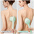 Oh,XIYU. Electric Body Brush Back Scrubber for Shower, Waterproof Long Dual Handle Body Scrubber with 3 Heads, Bath Brush & 2 Speeds, for Cleansing, Exfoliating and Massaging Skin, Pale Cypress Green