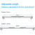 Qualward Undermount Sink Brackets,Adjustable Undermount Sink Support, Stainless Steel Installation Kit for Undermount Kitchen Sink Adjustable Support Pole (29-40 inches)