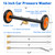 2-in-1 16' Undercarriage Pressure Washer Water Broom, 4000PSI Under Car Pressure Washer Attachment with 3 Pieces Extension Wand & Hub Brusher, Surface Cleaner (without Bottle& Replaceable Nozzle)
