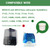 DAODEFUL 7531 Demineralization Cartridge for BONECO 7531 and AIR-O-Swiss ultrasonic humidifiers 7135, 7133, 7142, 7144, 7145, 7147, U600, U650, 2055, 2055A, E2441, U200, U700, A7533, 2 Pack