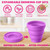 Umigy 48 Pcs Silicone Collapsible Cup Without Lids Travel Portable Foldable Cup Colorful Reusable Collapsible Shot Cup Expandable Drinking Cup for Kids Traveling Outdoor Hiking, 12 Colors