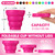 Umigy 48 Pcs Silicone Collapsible Cup Without Lids Travel Portable Foldable Cup Colorful Reusable Collapsible Shot Cup Expandable Drinking Cup for Kids Traveling Outdoor Hiking, 12 Colors