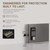 WeHere 16-Key Key Lock Box Wall Mount – Smart Key Cabinet with App, Keypad, Bluetooth & WiFi Unlock (Sold Separately), Key Organizer for Home, Access Log Tracking Key Management for Small Office