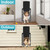 ClawJaw Cat Door for Exterior Wall, Metal Frame and Telescopic Tunnel Pet Door, Double Magnetic Flaps Cat Door and Dog Door, Easy to Install, Black (Pets Up to 22 Lb)-Small