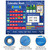BOHEMIABY Circle Time Learning Center Classroom Pocket Chart Preschool, Educational Pocket Chart Teaching Materials, Learning Calendar Weather Counting Letter Color Shape (Math Classroom Pocket Chart)