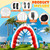 Eyourlife 12×8 FT Shark Summer Inflatable Arch, Giant Outdoor Blow Up Yard Decoration with Built-in 6 LED Lights for Pool Stage Event Birthday Party Ocean Theme Luau Beach Party Take Photos