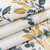MYSKY HOME 95 Inch Curtains Semi Sheer Linen Blended Window Curtain Panels for Living Room Light Filtering Privacy Protect Drapes Set Leaf Style Texture Soft Touch, 52" x 95", Yellow and Blue, 2 Pcs