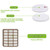 HEPA + 3-set Foam & Felt Filter Replacement Kit for Shark Navigator Rotator Professional NV70 NV71 NV80 NV90 NV95 NVC80C UV420 Vacuum Cleaner