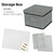Greeting Card Organizer and Storage Box with 15 Adjustable Dividers, Stores 140+ Cards, Suitable for Storing Greeting Cards, Envelopes, Stickers, Photos, Notecards and More (Grey,2-Pack)