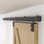 CCJH 8FT/96'' Box Rail Sliding Barn Door Hardware Kit Aluminium Alloy Wall Mount, Smooth and Heavy Duty for Single Door