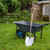 Berry&Bird Round Point Gardening Shovel with Wood D-Handle, 40.98" Stainless Steel Beach & Snow Shovel