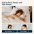 Pacific Coast Bed Pillow, Hotel Goose Feather and Down Pillow for Sleeping, 3-Chamber Pillow with High Thread Count 100% Cotton Shell, Queen Size