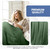 Linteum Textile Supply Leno Weave Hunter Green Blanket, Queen 100% Cotton, Lightweight, Warm, Extra-Fluffy, Premium and Durable Soft & Cozy Bed Blanket for Bed, Couch, Sofa Throw for All Season