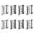 QWORK Heavy Duty Cafe Saloon Bars Door Swing Hinges, 8 Pack 3" Stainless Steel Self Closing Swing Hinges, Double Action Spring Door Hinges
