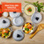 IMUSA USA 4 Piece 0.5Qt Traditional Colombian Mini Calderos (Dutch Oven) for Cooking and Serving, Silver