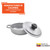 IMUSA USA 4 Piece 0.5Qt Traditional Colombian Mini Calderos (Dutch Oven) for Cooking and Serving, Silver