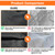 AKEfit Washer/Dryer Cover for Front Load, Washing Machine Cover Waterproof, Dustproof and Anti-UV, Heavy Duty Oxford Washer Covers for Outside, 27"W x 33"D x 39"H -Black