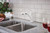 Moen Brecklyn Glacier White One-Handle Single-Hole Kitchen Faucet with Pull-Out Sprayer and Power Clean, Optional Deckplate Included, 87557W