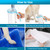 Rechargeable Automatic Dog Paw Cleaner, Dog Paw Washer Cup, 2 in 1 Portable Pet Paw Cleaner with Soft Silicone Brush, 7.4V High Power, Dog Foot Washer Suitable for Big Dog and Cat Grooming (Blue)