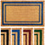 Ecomills Blue Border Coco Coir Doormat, 22" x 36" - Natural Coconut Fiber Welcome Mat for Front Door - Non-Slip, Heavy Duty Outdoor Indoor Entryway - Scrapes Shoes Clean