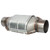 MAYASAF 3" Inlet/Outlet Universal Catalytic Converter, 14" Overall Length, w/o O2 Port (EPA Compliant)