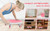 Tasidingster 6 Caster Ab Roller, Ab Exercise Equipment with Knee Pads, Ab Roller Wheel for Core Exercise, Abdominal Strength Training for Home Gym, 360° Silent Ab Workout Equipment (pink)