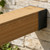 GBGS 4 Pcs 4x4 Pergola Wall Mount Bracket,11 Gauge(3 mm Thick),Black