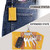 COREION Large leather key case wallet with 6 hooks and keychains/rings for men or women, Unisex Mens Womens Key Case Holder (YELLOW)