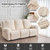 Genina Recliner Sofa Cover Stretch Couch Covers, Sofa Slipcover for Reclining Couch Thick Jacquard Furniture Protector Washable (Beige, 3 Seat)