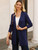 GRACE KARIN Women Sweater Cardigans, Lightweight Long Cardigan, Open Front Travel Jacket Navy Blue L