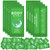 Treela 300 Pcs Large Body Wipes Bulk Deodorant Travel Size for Homeless Care Package Supplies Individually Wrapped Adults Bathing No Rinse Wet Wipes Men Women Hygiene Items(7.09" X 9.84",Green)