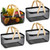 Sadnyy 4 Pcs Black Easter Metal Wire Storage Basket with Handle Mesh Harvest Durable Vegetables Fruit Toy Basket for Garden Organizing, Kitchen, Countertop, Closet, Bedroom (16 x 9.8 x 7.1 Inch)