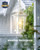 VIANIS White Outdoor Pendant Lights, Modern Hanging Outside Lights Lantern, Aluminum Porch Lights Outdoor Ceiling, Outside Chandelier for Porch with Clear Glass for House, Doorway