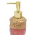 LUANT Vintage Red Bathroom Accessories, 5Piece Bathroom Accessories Set, Bathroom Set Features, Soap Dispenser, Toothbrush Holder, Tumbler & Soap Dish - Golden Glossy - Bath Gift Set
