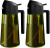2 Count 2 in 1 Oil Sprayer for Cooking 16oz/470ml Light-Blocking Dark , Olive Oil Dispenser Bottle for Kitchen, Premium Dark Green Glass Oil Bottle, Food-Grade Oil Mister for Air Fryer, BBQ