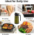 2 Count 2 in 1 Oil Sprayer for Cooking 16oz/470ml Light-Blocking Dark , Olive Oil Dispenser Bottle for Kitchen, Premium Dark Green Glass Oil Bottle, Food-Grade Oil Mister for Air Fryer, BBQ