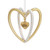 Hallmark Double Heart 2024 Christmas Ornament, Metal Hallmark Double Heart 2024 Christmas Ornament, Metal